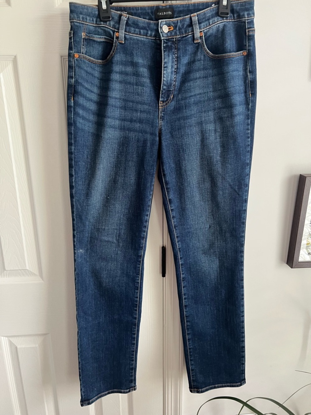 Talbots Dark Indigo Straight Leg Jeans 10